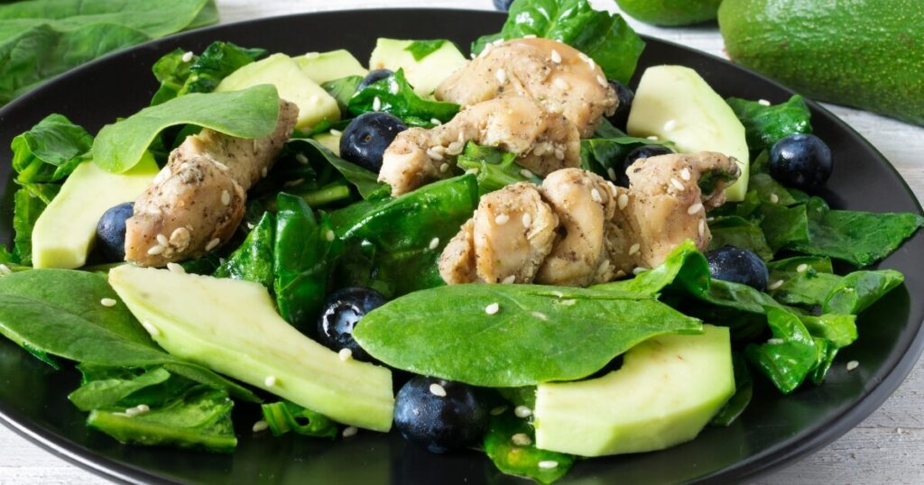 Chicken Avocado And Blueberry Salad